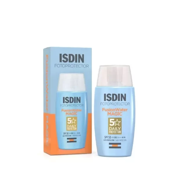 Producto - Protector Solar Facial Isdin Fotoprotector Fusion Water Magic SFP 50 x 50 ml