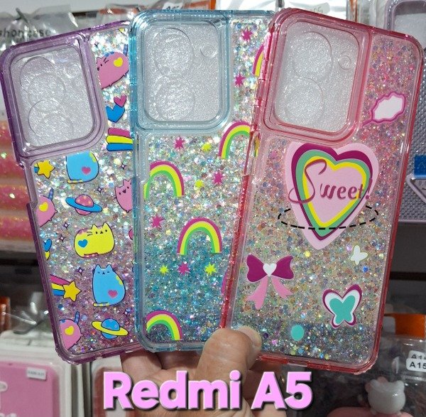 Producto - Fundas glitter diseño 360. Redmi A5