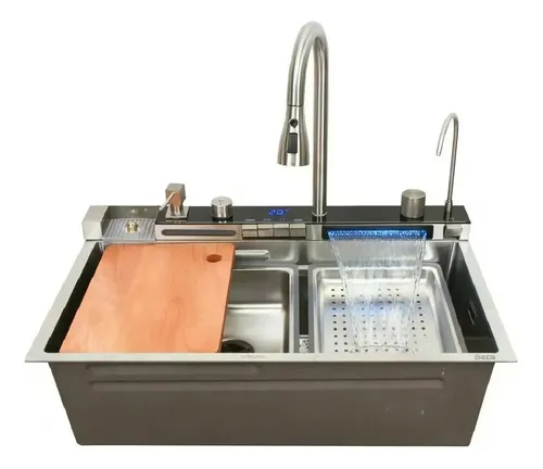 Producto - Bacha inteligente satinada acero inox 304 75x46 cm - 7
