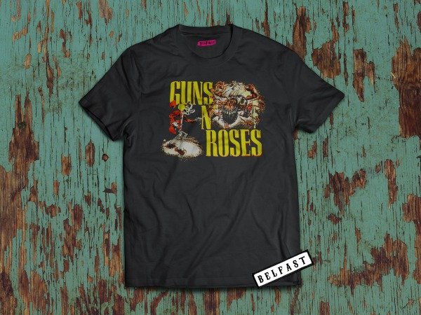 remera guns n roses repro appetite era 1