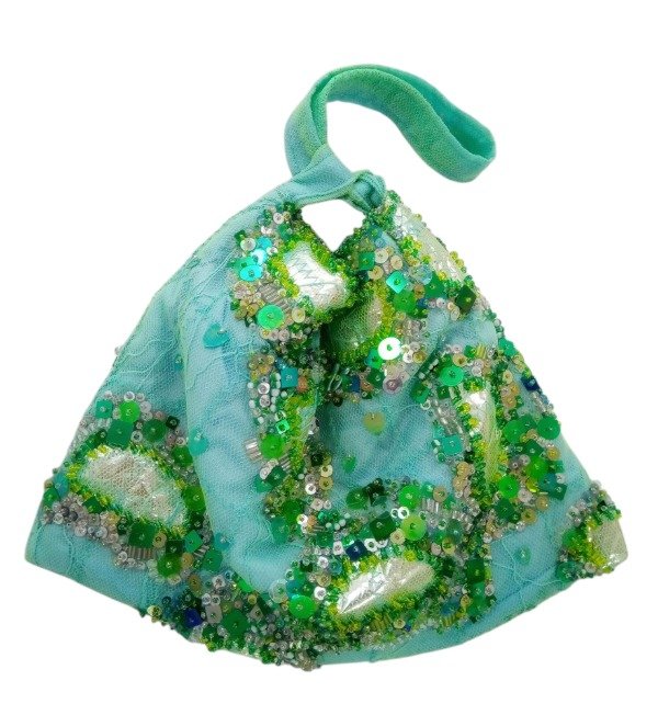 Producto - Mini bag Carola - Verde, aqua, plata