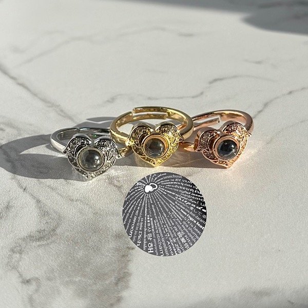 Producto - Anillo Heart: Te amo en 100 idiomas