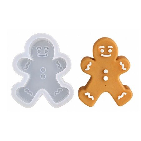 Producto - Molde muñeco de gengibre para velas o resina - 0