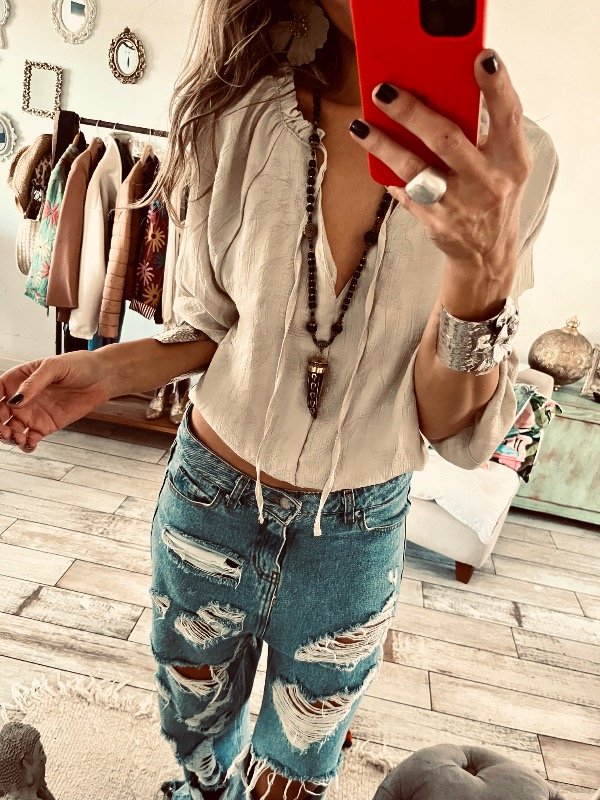 Producto - Blusa Zara beige - 1