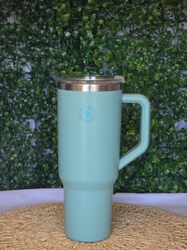 Producto - Vaso Térmico Trendy 1200ml XL Acero Con Manija Sorbete Y Tapa Antiderrame