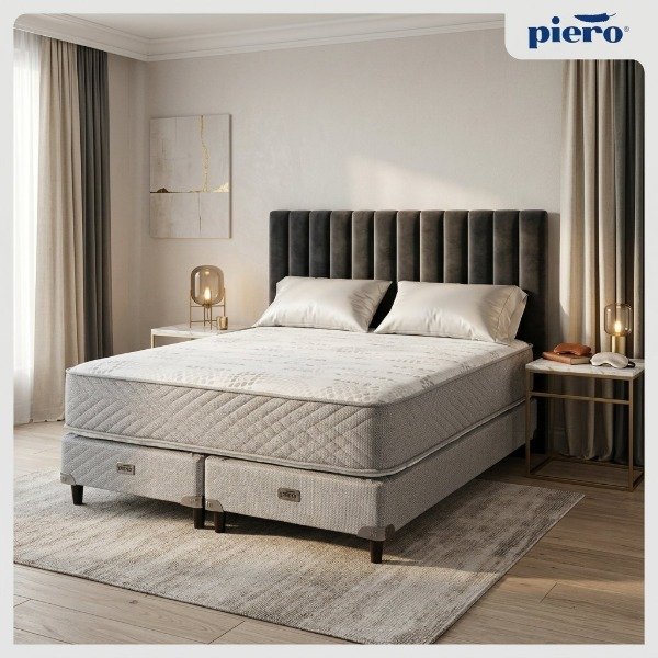 Producto - Sommier y Colchón Piero Montreaux II 200x160 + 2 Almohadas de regalo - 0