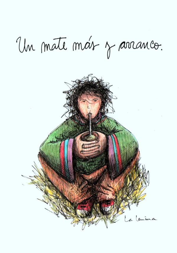 Producto - Imán "Un mate más y arranco"