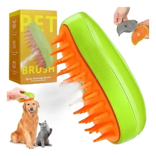 Producto - Cepillo de Vapor Masajeador Peine Mascotas