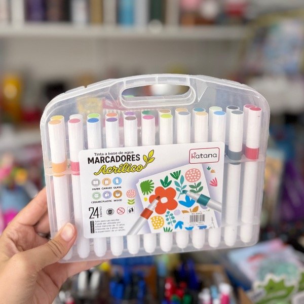 Producto - Marcador Acrílico KATANA x24 en Estuche 7095