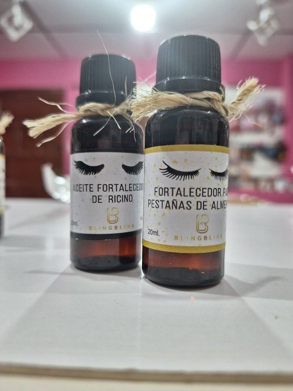 Producto - Aceite fortalecedor de pestañas risino y almendras incluye cepillo