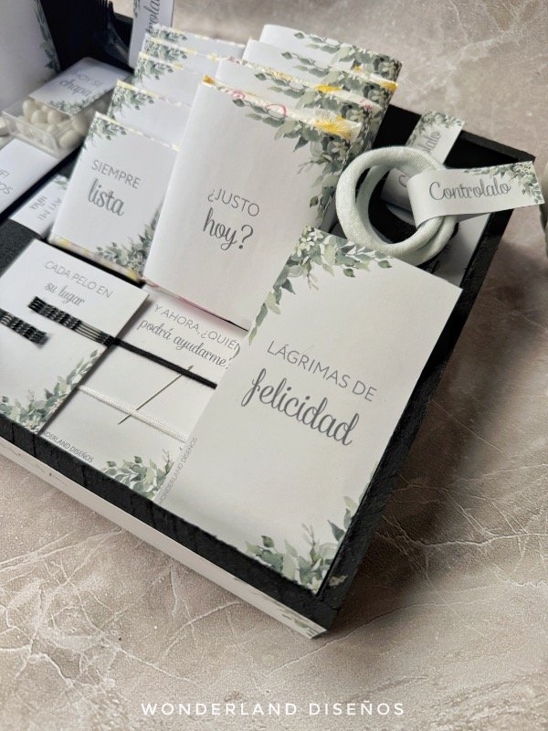 Producto - Kit de Baño - Diseño Seba (hojas)