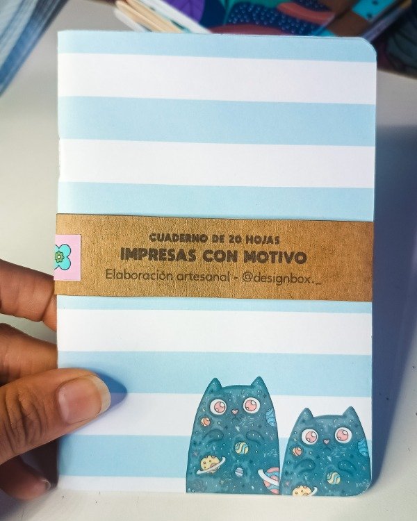 Producto - cuaderno gatos / hojas motivo gatos
