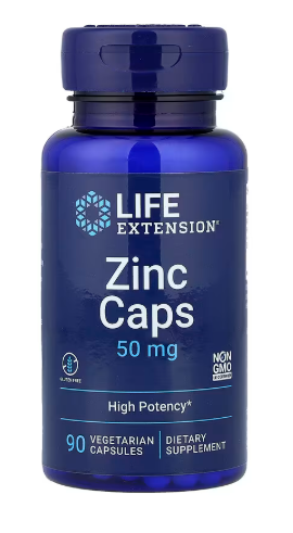 Producto - Life Extension, Cápsulas de zinc, Alta potencia, 50 mg, 90 cápsulas vegetales