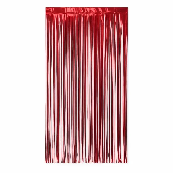 Producto - Cortina metalizada Rojo