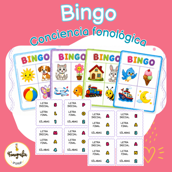 Producto - Bingo conciencia fonológica