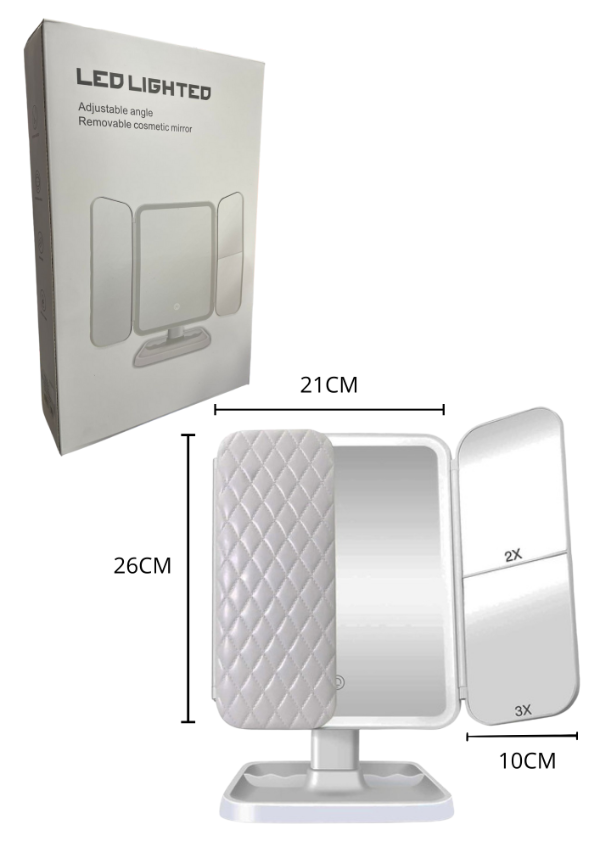 Producto - ESPEJO LED CON DISEÑO TACTIL Y LUZ LED 3310