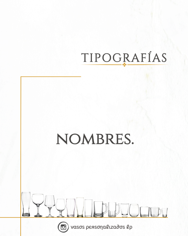 Producto - Tipografías - Nombres