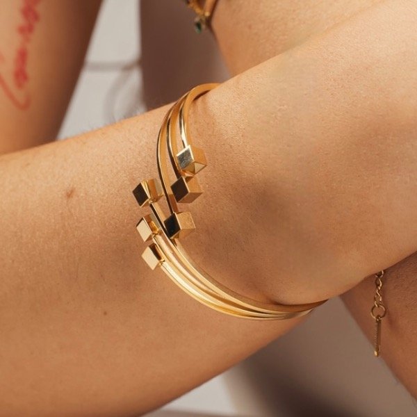 Producto - Pulsera esclava Vainilla abierta