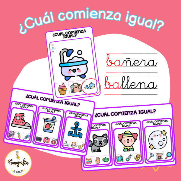 Producto - Cuál comienza igual - Sílaba inicial