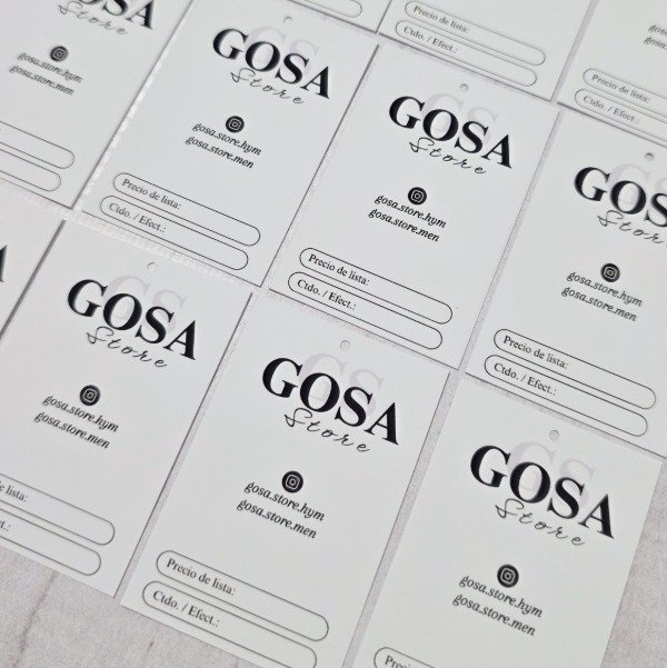 Producto - Tags indumentaria (simple faz)