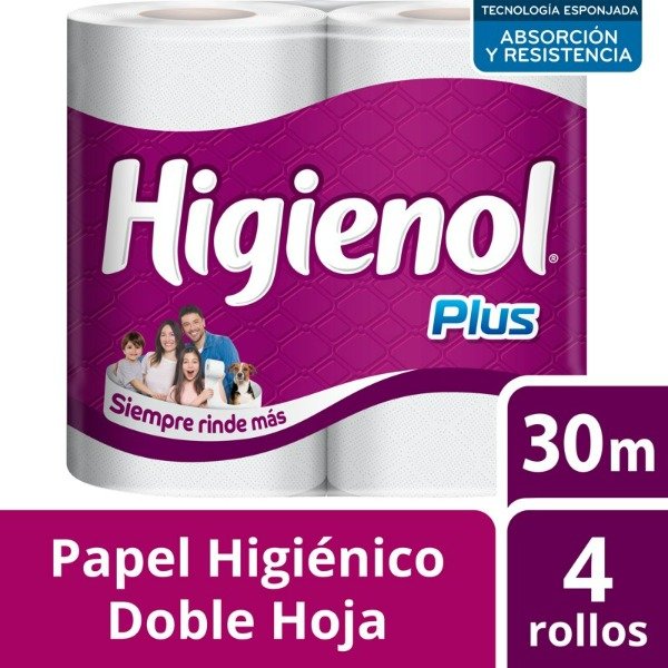 Producto - PAPEL HIEGIENICO HIGIENOL PLUS 3X40 DOBLE HOJA