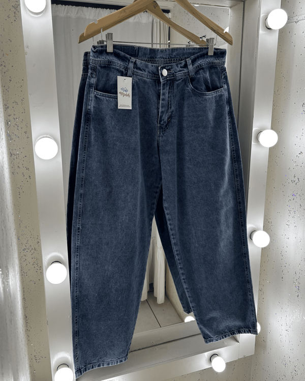 Producto - Jean Mom Liso Azul