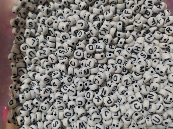 Producto - Letras pasante mix x 25 grs