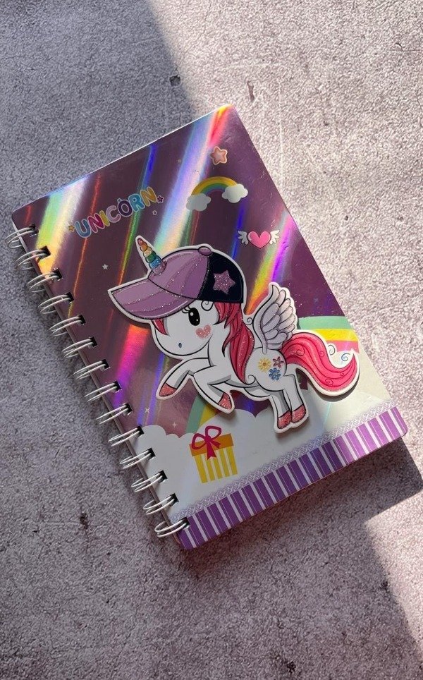 Producto - CUADERNO HOLOGRAFICO UNICORNIO
