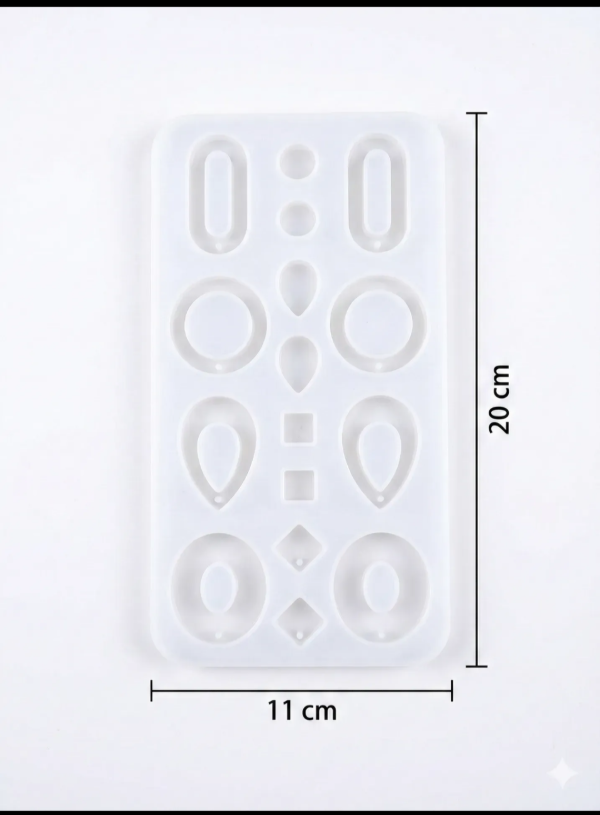 Producto - Molde Silicona Dijes Joyeria Aros Llavero Resina