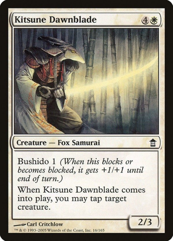 Producto - Kitsune Dawnblade  Saviors of Kamigawa