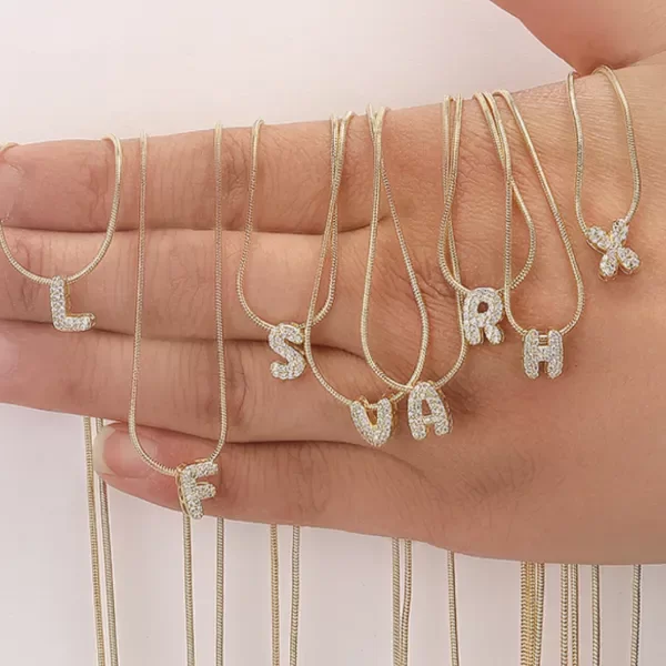 Producto - Conjunto Letra con Zirconias