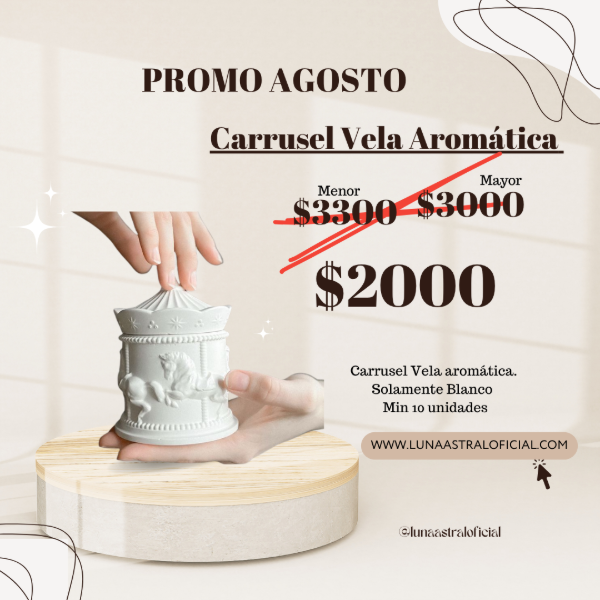 Producto - 10 VELAS CARRUSELES AROMATICAS