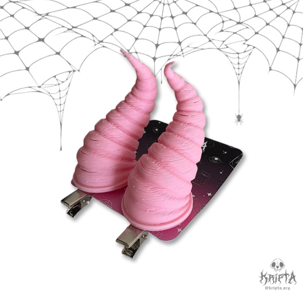 Producto - Cuernos hebilla 'Demon' rosa
