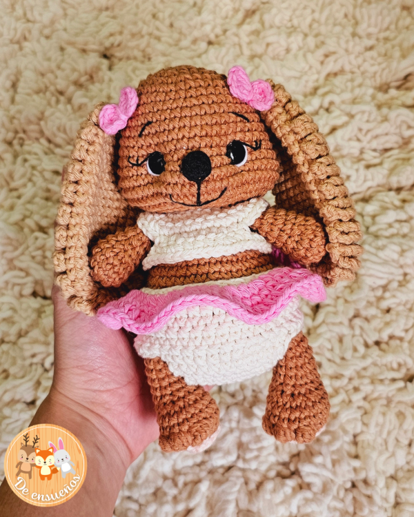 Producto - Pequeña bebe Canela - Guía de tejido