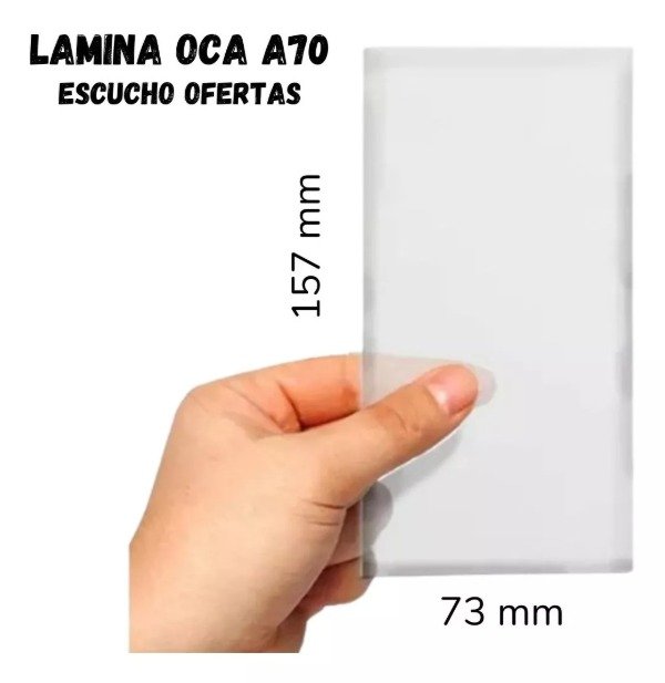 Producto - PACK X50 Lamina Oca Compatible Con Samsung A70 A705