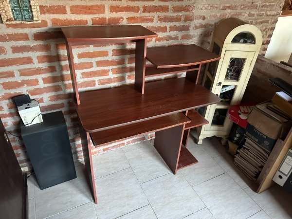 Producto - ESCRITORIO MELAMINA CON ALZADA 101x45x121 #12174