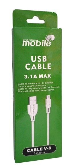 Producto - CABLE MOBILE USB A MICRO USB 1,2 METROS COLOR BLANCO