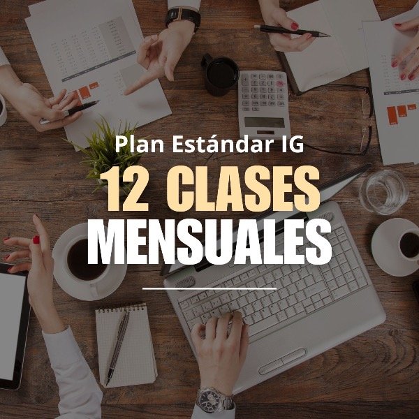 Producto - Plan Estándar IG / 12 Clases mensuales
