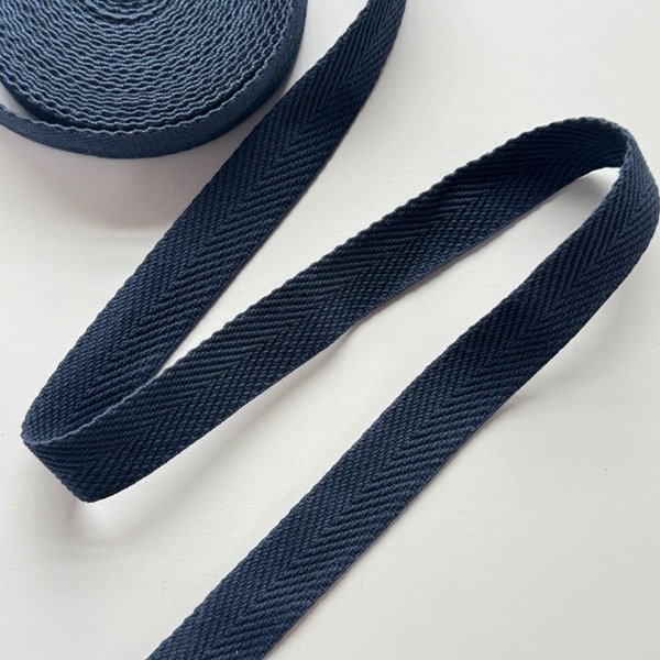Producto - Cinta sarga de algodón Azul 5,75 mts pase 4