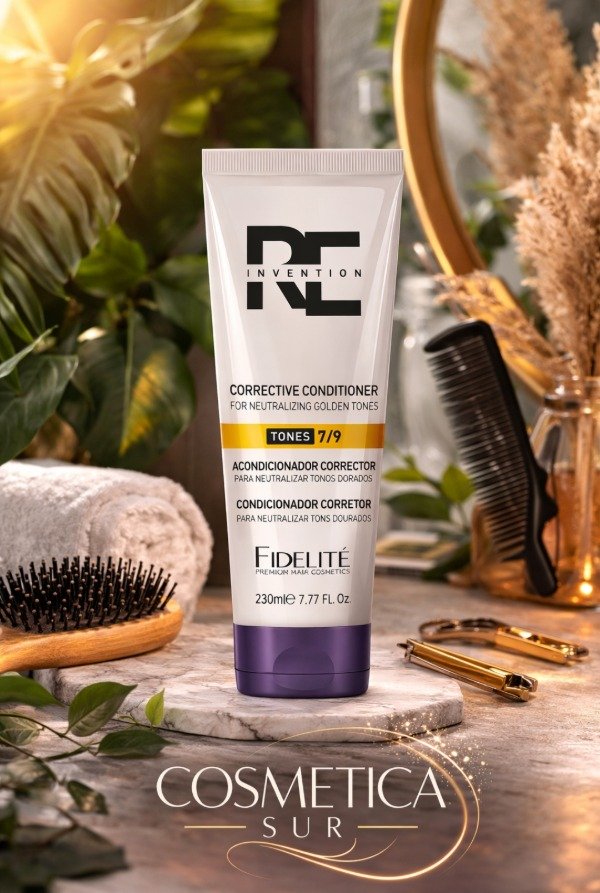 Producto - acondicionador corrector para neutralizar tonos dorados 7/9 fidelitex 230 ml