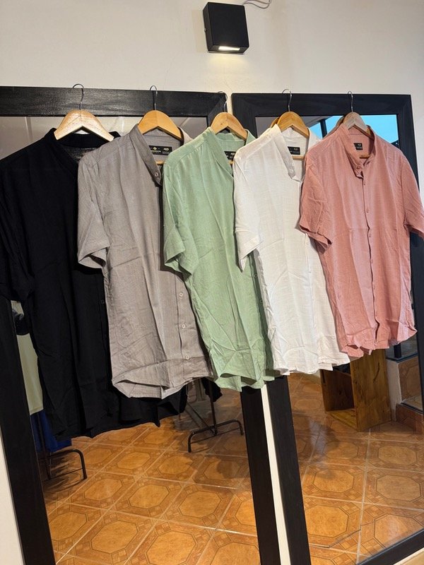 Producto - Camisa de Lino cuello Mao