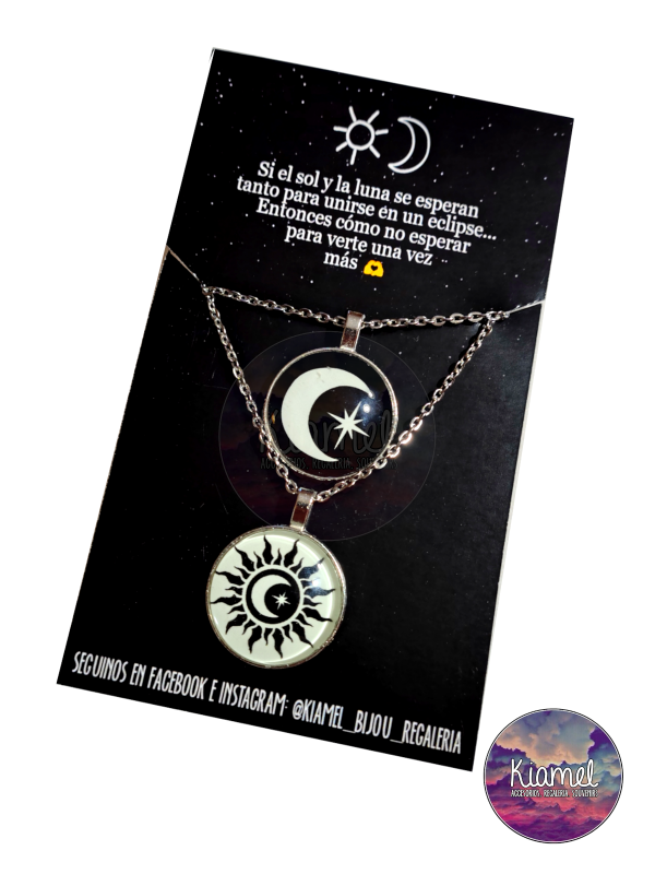 Producto - Cadenitas sol y luna luminosas