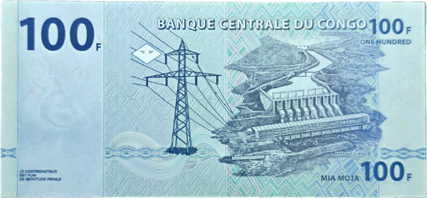 Producto - República del Congo 100 Francos (2013) Elefante africano Pick.98b Unc - 1