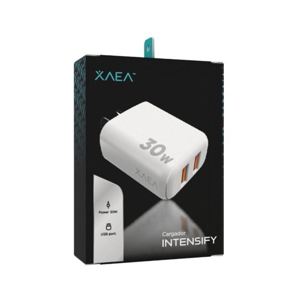 Producto - CARGADOR 220V MODX-A015  INTENSIFY  2USB  XAEA  BLANCO