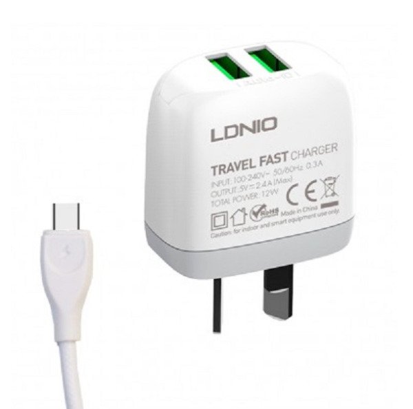 Producto - Cargador Ldnio Tipo C Carga rápida 12W