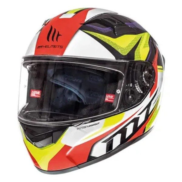 Producto - MT Helmets Casco KRE Lookout G4 - Cerrado - Talle XXL - Fluor Yellow
