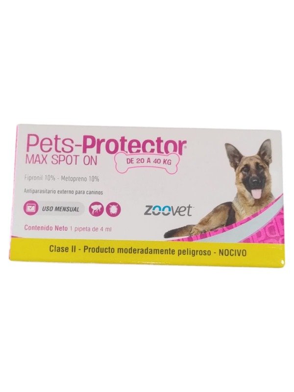Producto - Pipeta Pets Protector MAX perros 20 a 40kg