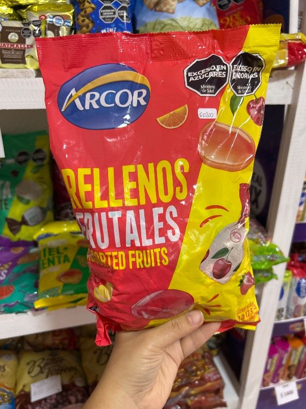 Producto - CARAMELOS RELLENOS FRUTALES 810GR