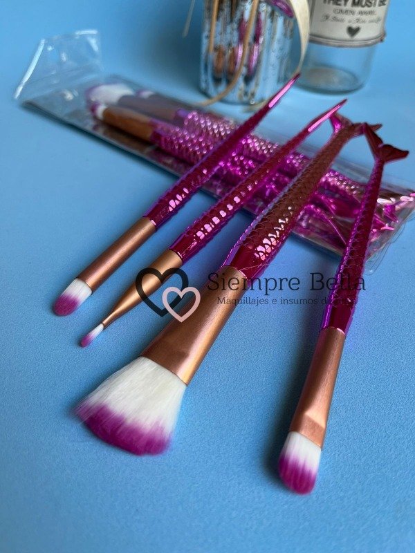 Producto - Set x4 brochas sirena