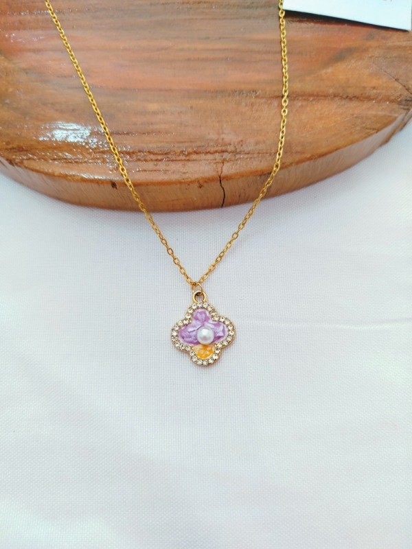 Producto - Collar flor vc lila